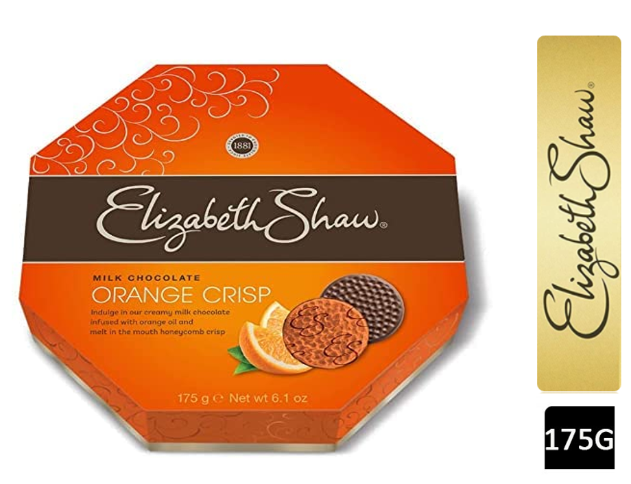 Elizabeth Shaw Milk Chocolate Orange Crisp 26's 175g - NWT FM SOLUTIONS - YOUR CATERING WHOLESALER