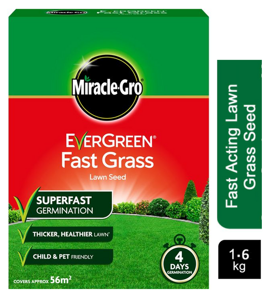 Miracle-Gro Evergreen Fast Grass Lawn Seed 1.6kg - NWT FM SOLUTIONS - YOUR CATERING WHOLESALER