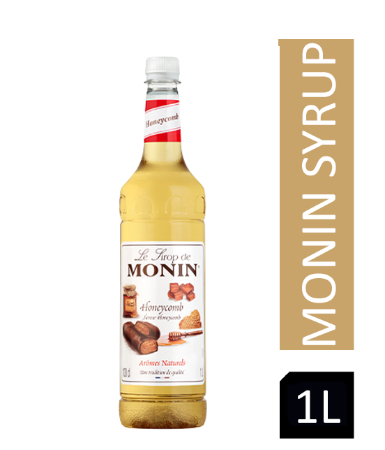 Monin Honeycomb Coffee Syrup 1litre (Plastic) - NWT FM SOLUTIONS - YOUR CATERING WHOLESALER