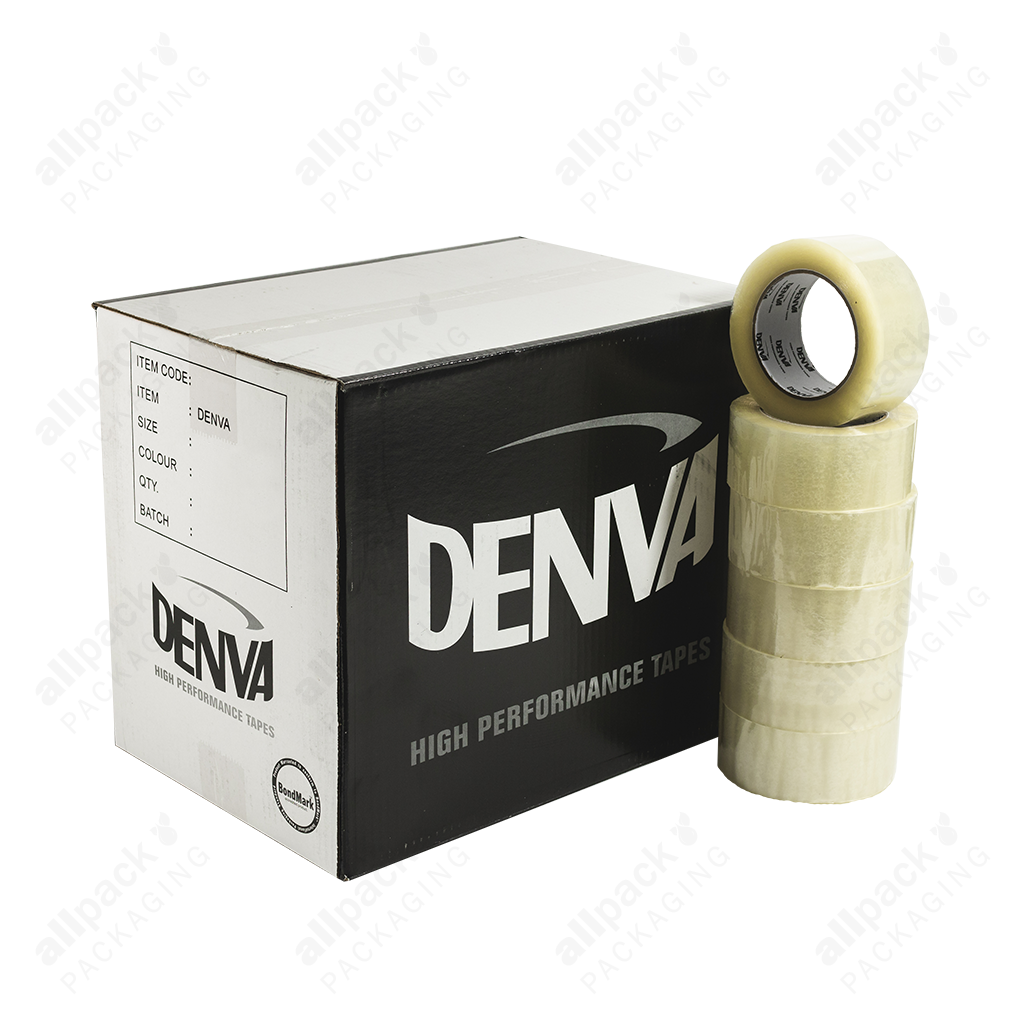 Denva Clear Packaging Tape - NWT FM SOLUTIONS - YOUR CATERING WHOLESALER