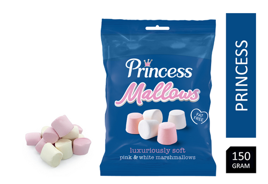 Princess Pink & White Marshmallows 150g - NWT FM SOLUTIONS - YOUR CATERING WHOLESALER
