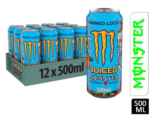 Monster Energy Mango Loco Cans 12x500ml - NWT FM SOLUTIONS - YOUR CATERING WHOLESALER