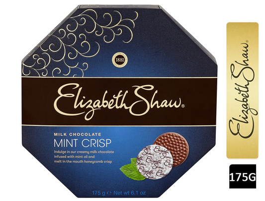 Elizabeth Shaw Milk Chocolate Mint Crisp 26's 175g - NWT FM SOLUTIONS - YOUR CATERING WHOLESALER