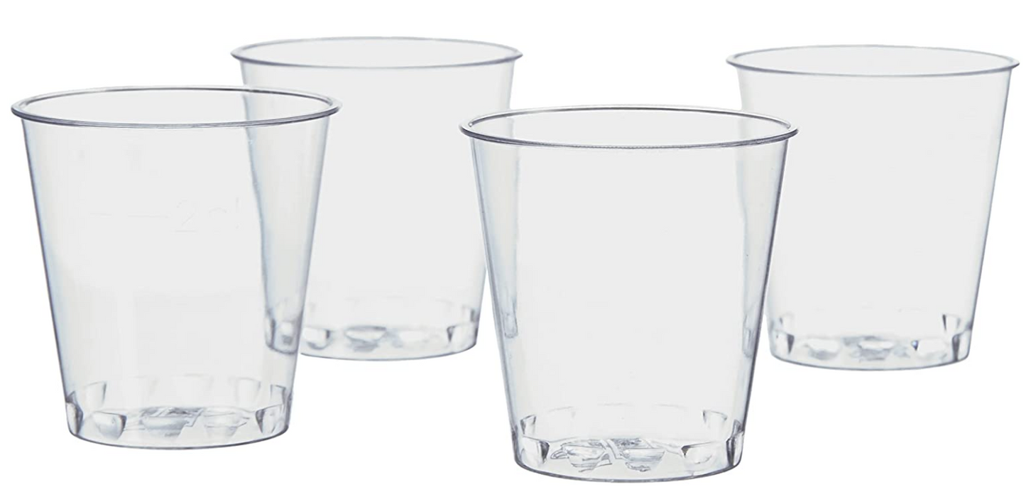 Belgravia 30ml/1oz  Plastic Shot Glasses (Pack of 100)