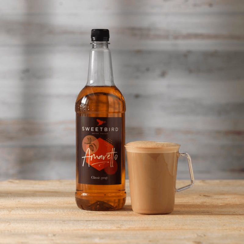 Sweetbird Amaretto Coffee Syrup 1litre (Plastic)