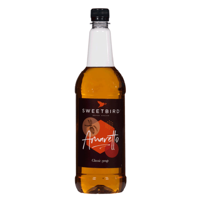 Sweetbird Amaretto Coffee Syrup 1litre (Plastic)