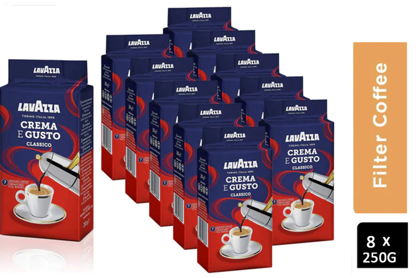 Lavazza Crema Gusto Ground Filter Coffee 250g - NWT FM SOLUTIONS - YOUR CATERING WHOLESALER