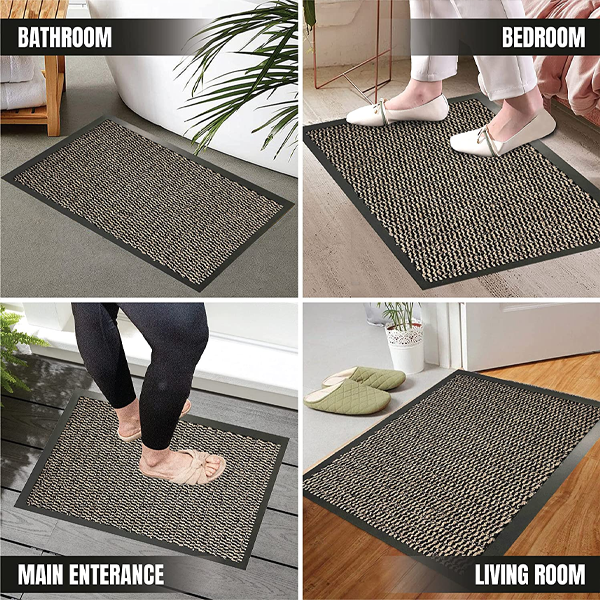 Fixtures Barrier Floor Mat 40cm x 60cm Brown