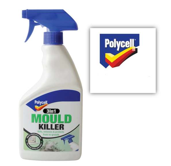Polycell 3in1 Mould Killer Spray 500ml - NWT FM SOLUTIONS - YOUR CATERING WHOLESALER