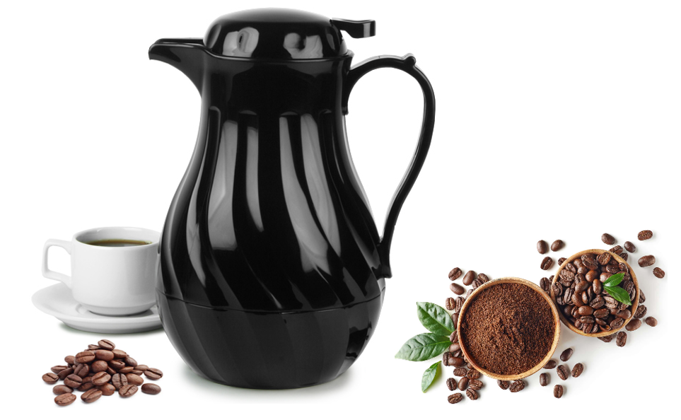 Fixtures Black Beverage Server 1.1 Litre - NWT FM SOLUTIONS - YOUR CATERING WHOLESALER