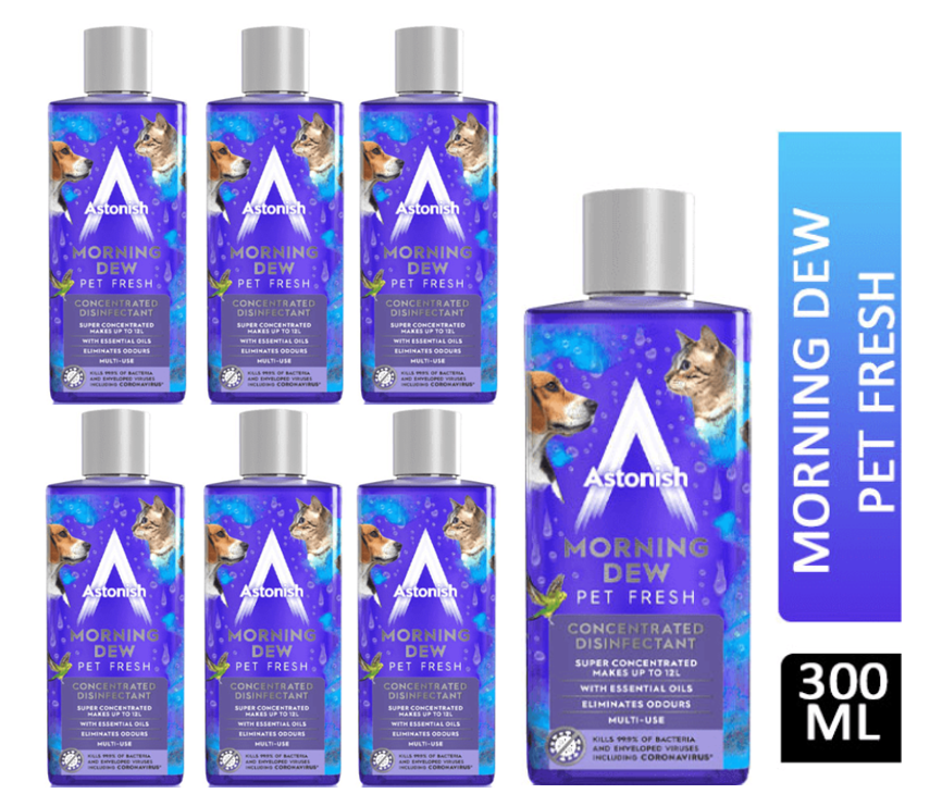 Astonish Disinfectant Morning Dew Pet Fresh 300ml - NWT FM SOLUTIONS - YOUR CATERING WHOLESALER