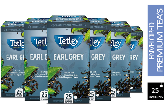 Tetley Earl Grey Envelopes 25's - NWT FM SOLUTIONS - YOUR CATERING WHOLESALER