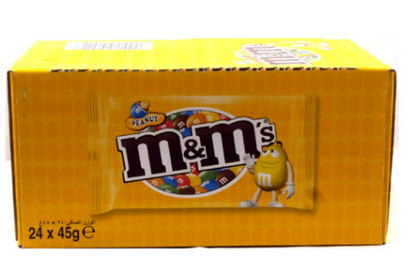 M&M Peanut Bags 24's