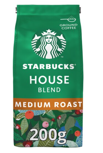 Starbucks Medium House Blend Ground Filter Coffee 200g