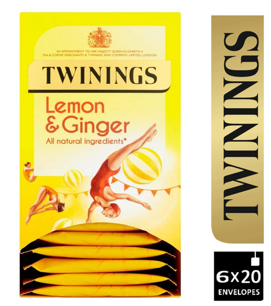 Twinings Lemon & Ginger 20's - NWT FM SOLUTIONS - YOUR CATERING WHOLESALER
