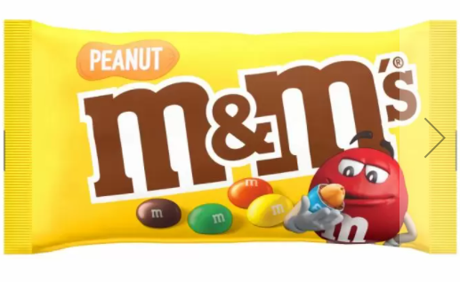 M&M Peanut Bags 24's