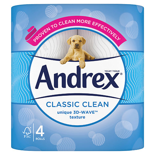 Andrex White Toilet Roll 4 Pack - NWT FM SOLUTIONS - YOUR CATERING WHOLESALER