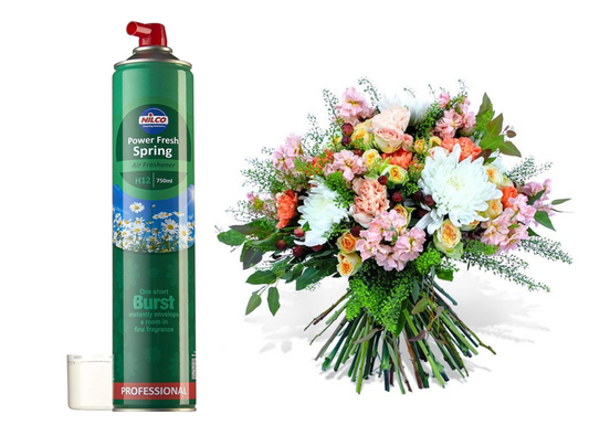 Nilco H12 High Power Fresh Spring Bouquet Air Freshener 750ml - NWT FM SOLUTIONS - YOUR CATERING WHOLESALER