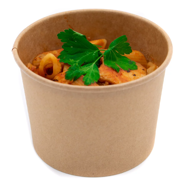 Caterpack 12-16oz Kraft Soup Lids Pack 25's