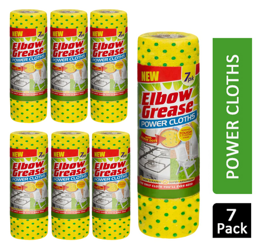 Elbow Grease Power Cloths 7 Pack - NWT FM SOLUTIONS - YOUR CATERING WHOLESALER