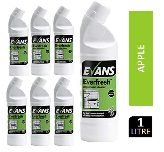 Evans Vanodine Everfresh Apple Toilet Cleaner 1 Litre - NWT FM SOLUTIONS - YOUR CATERING WHOLESALER