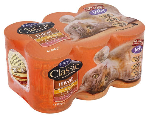 Butcher's Classic Cat Food Meat Variety Pack in Jelly 6x400g