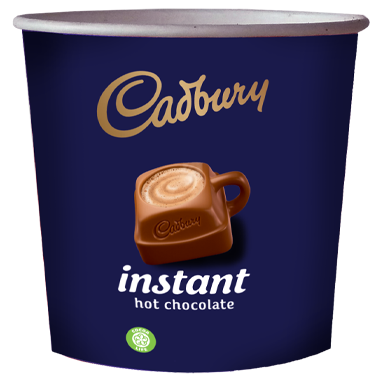 Kenco In-Cup Cadbury Hot Chocolate 25's 76mm Paper Cups