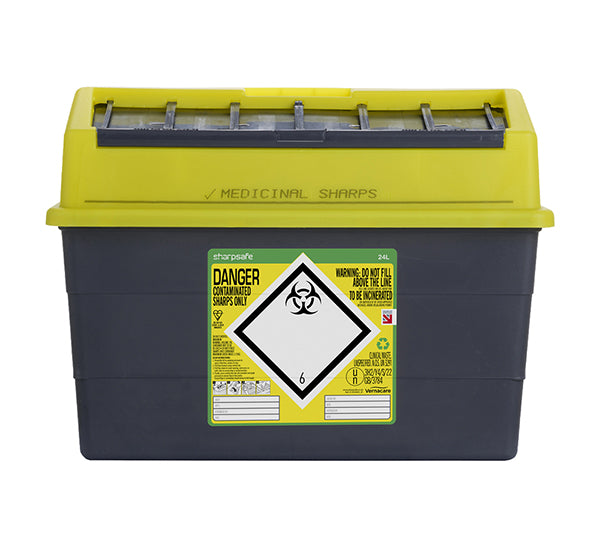 Sharp Safe Container By Clinisafe 24 Litre