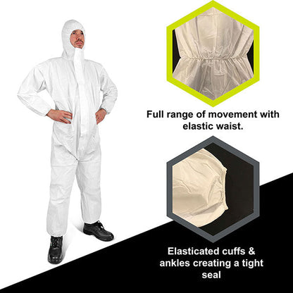 Beeswift Once White Disposable Coverall (All Sizes)