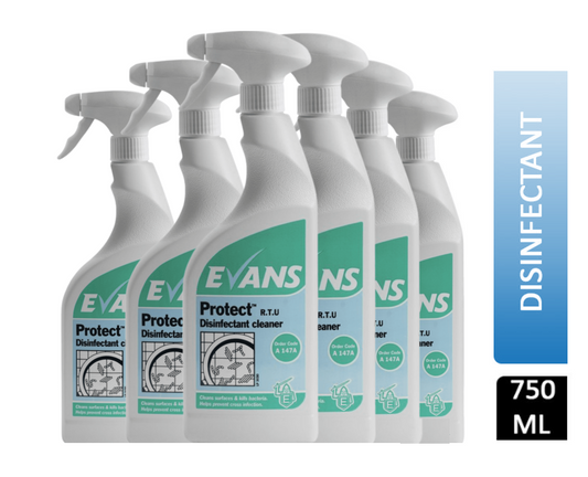 Evans Vanodine Protect Ready-to-Use Disinfectant 750ml - NWT FM SOLUTIONS - YOUR CATERING WHOLESALER