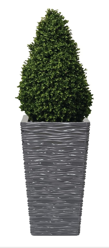 Fixtures Glaze Wave MEDIUM Planter {Grey}