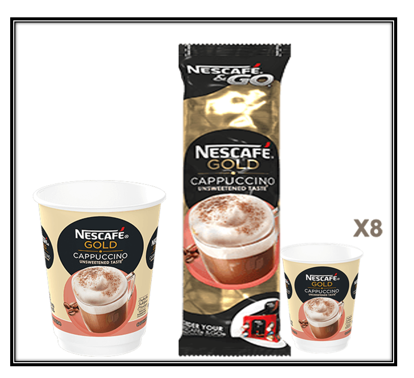 Nescafe & Go Cappuccino Cups (Sleeve of 8)