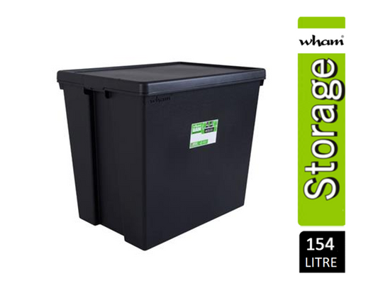 Wham Bam Black Recycled Storage Box 154 Litre - NWT FM SOLUTIONS - YOUR CATERING WHOLESALER