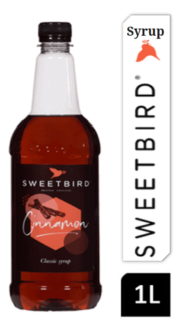 Sweetbird Cinnamon Coffee Syrup 1litre (Plastic) - NWT FM SOLUTIONS - YOUR CATERING WHOLESALER