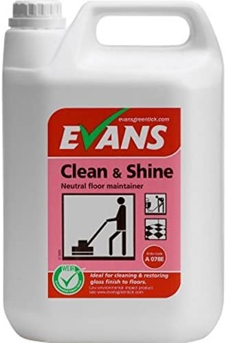 Evans Vanodine Clean & Shine Neutral Floor Maintainer 5 Litre - NWT FM SOLUTIONS - YOUR CATERING WHOLESALER