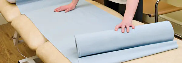 Janit-X Couch Rolls Blue 2ply 20inch 40m