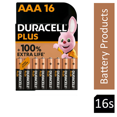 Duracell AAA Plus Power Battery Pack 16's - NWT FM SOLUTIONS - YOUR CATERING WHOLESALER