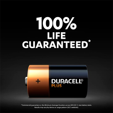 Duracell C Size Plus Power Battery Pack 2's