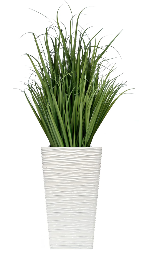 Fixtures Glaze Wave High Gloss LARGE Planter {White} Indoor or Outdoor