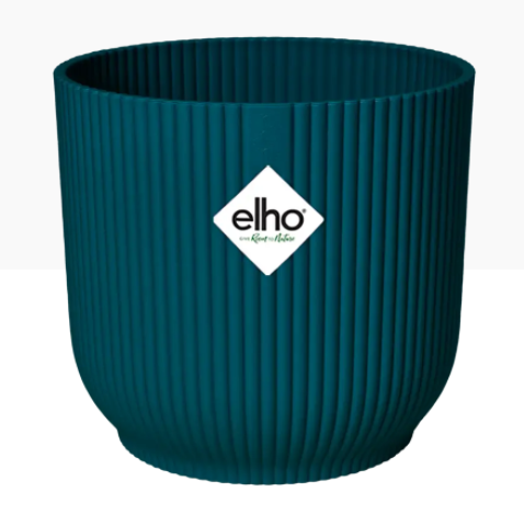 Elho Vibes Fold Round 14cm Display Pot DEEP BLUE - NWT FM SOLUTIONS - YOUR CATERING WHOLESALER