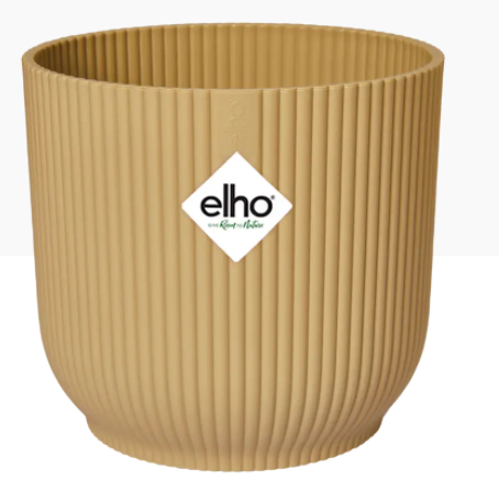 Elho Vibes Fold Round 14cm Display Pot BUTTER YELLOW - NWT FM SOLUTIONS - YOUR CATERING WHOLESALER