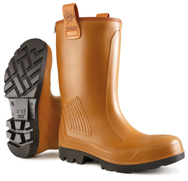Dunlop Purofort Rigair Unlined Brown Size 13 Boots - NWT FM SOLUTIONS - YOUR CATERING WHOLESALER