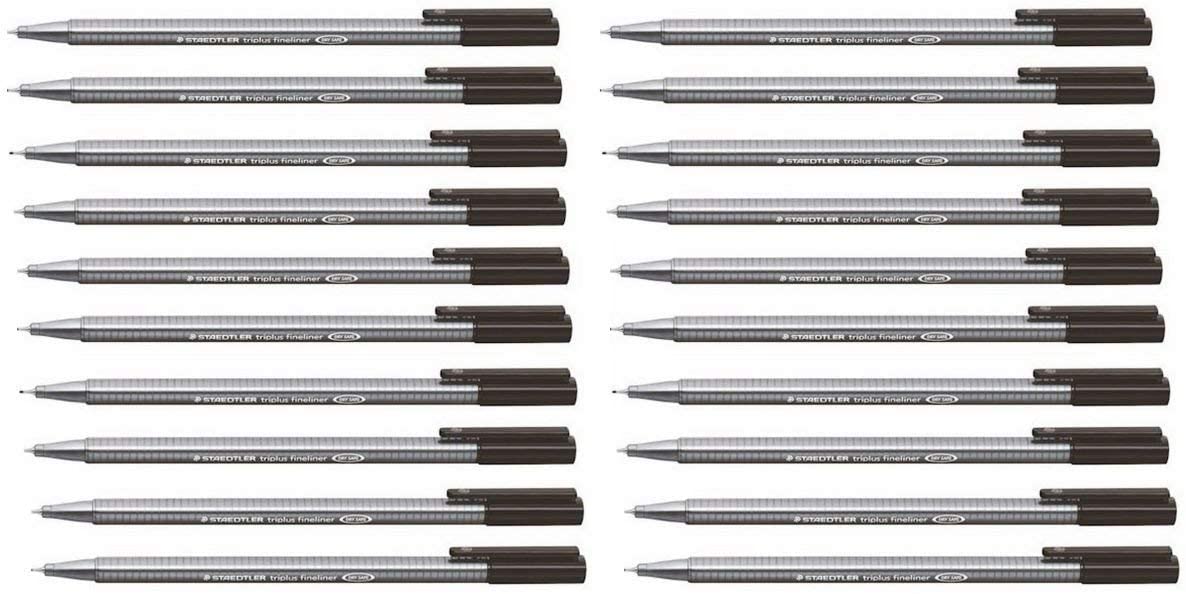 Staedtler Triplus Fineliner Black 0.3mm Line 10's