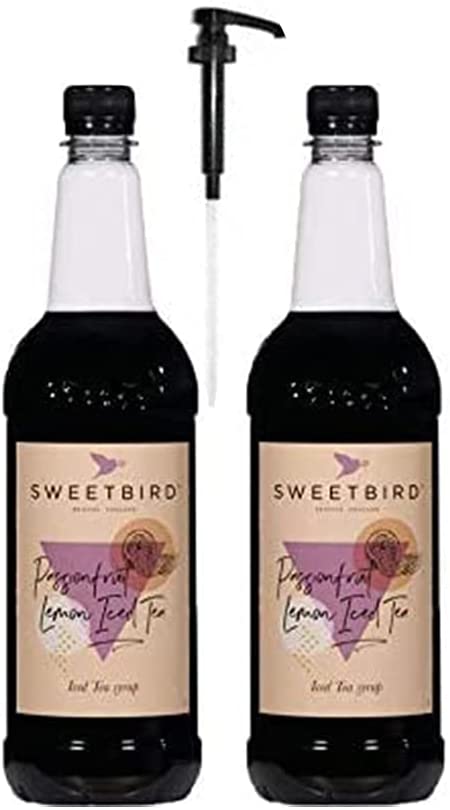 Sweetbird Passionfruit Lemon Iced Tea Syrup 1litre (Plastic) - NWT FM SOLUTIONS - YOUR CATERING WHOLESALER