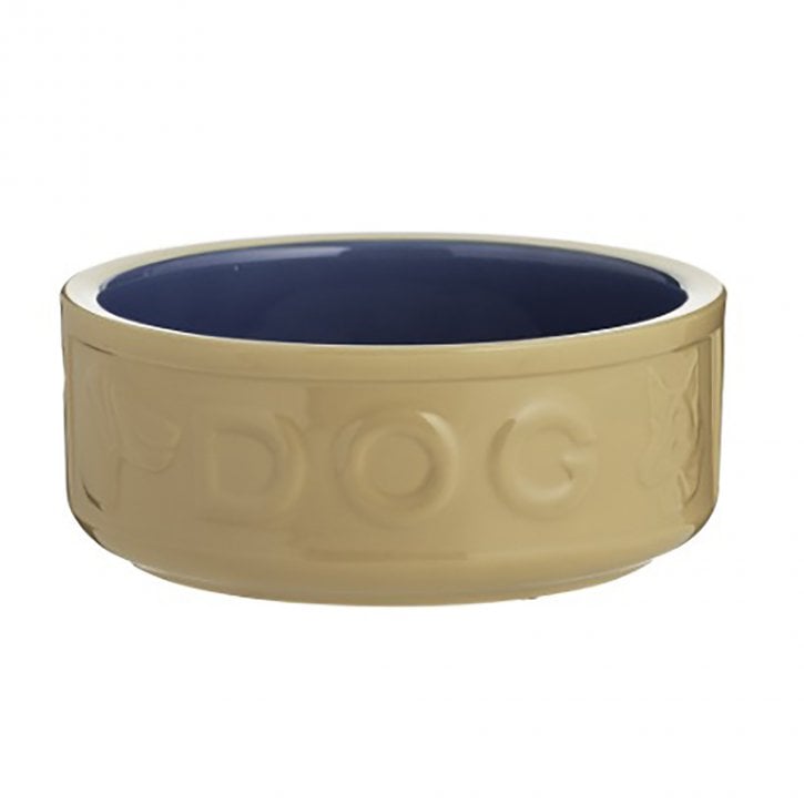 Mason Cash Cane & Blue Lettered Dog Bowl 13cm - NWT FM SOLUTIONS - YOUR CATERING WHOLESALER