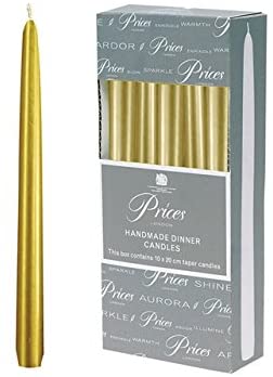 Price's 10€Â Venetian Wrapped Gold Candles 10's - NWT FM SOLUTIONS - YOUR CATERING WHOLESALER