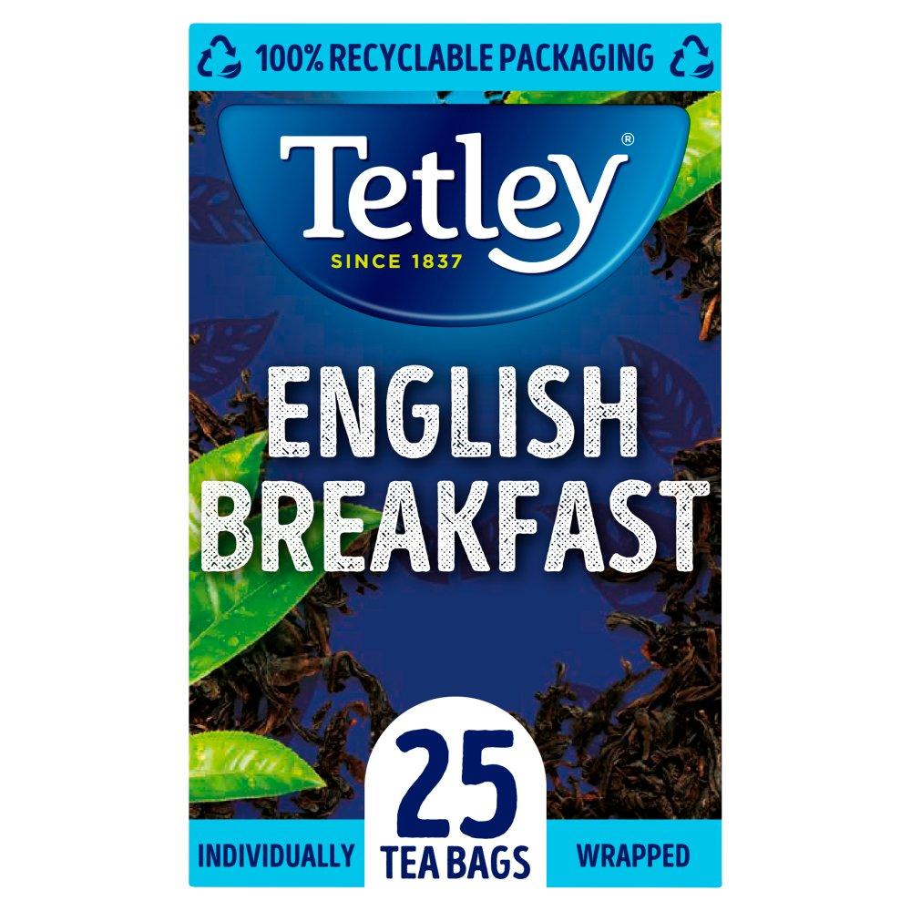 Tetley English Breakfast Envelopes 25's