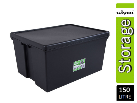 Wham Bam Black Recycled Storage Box 150 Litre - NWT FM SOLUTIONS - YOUR CATERING WHOLESALER