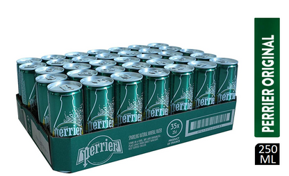 Perrier Sparkling Water Cans 35x250ml - NWT FM SOLUTIONS - YOUR CATERING WHOLESALER