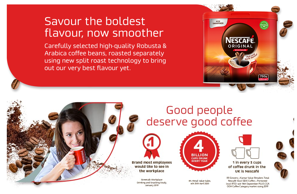 Nescafe Original Coffee Granule Sticks 200's